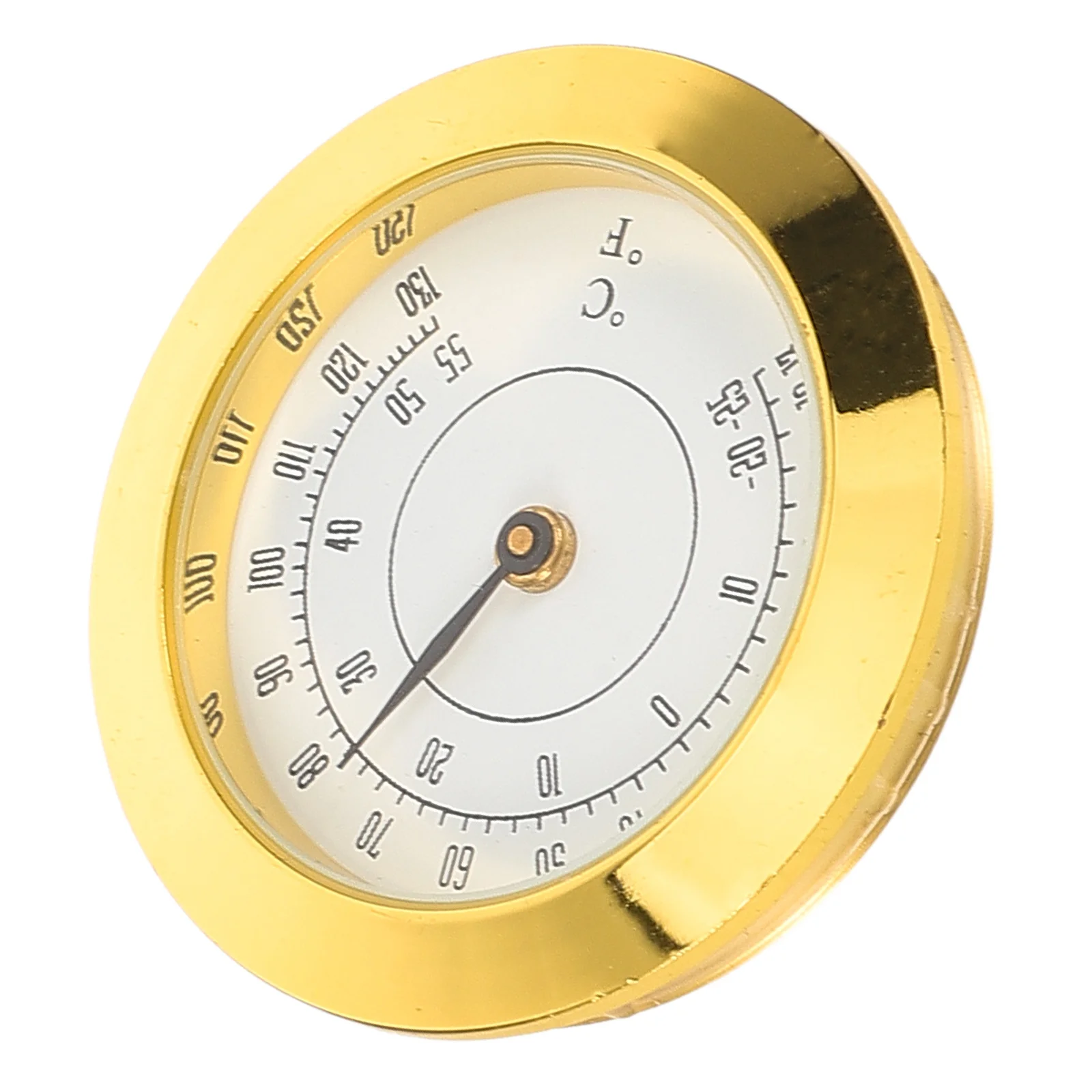 

Metal Temperature Gauge Mini Inlaid Design For Cigar Box Guitar Case Cabinet Thermometer Precision Temp Monitoring Tool