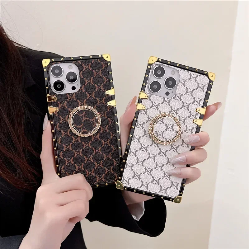 Luxury Vintage Pattern Holder Cover Bumper Soft Phone Cases For Xiaomi Redmi Note 13 12 Pro 11 10 10S 11S 10A 12C 13C Mi 11T pro