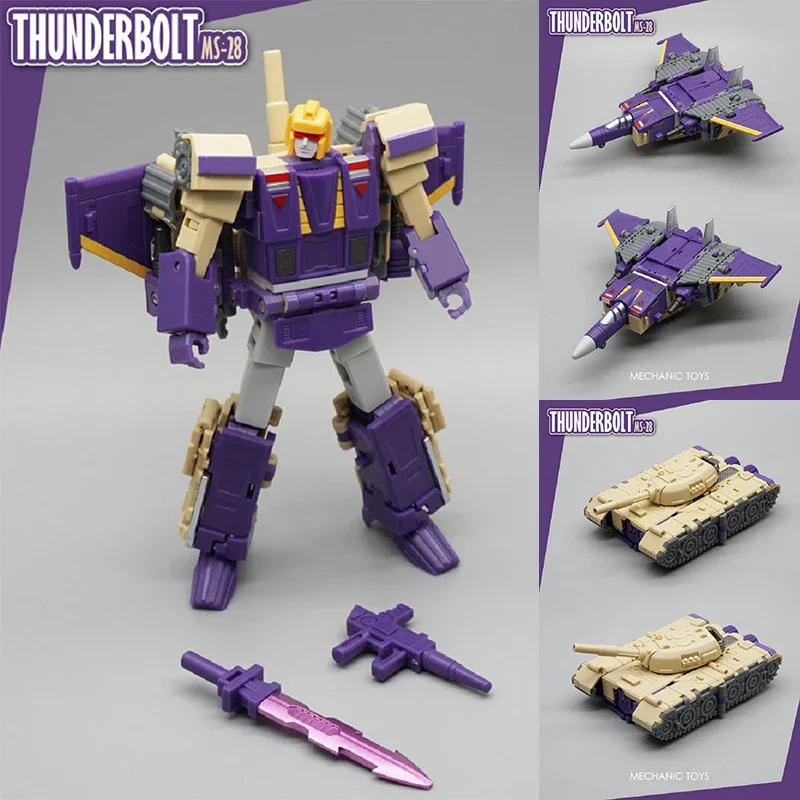 

Transformation MFT MS-28 Deformation Toy Model Pocket War Thunderbolt Three Change Lightning Spot Boy Toy