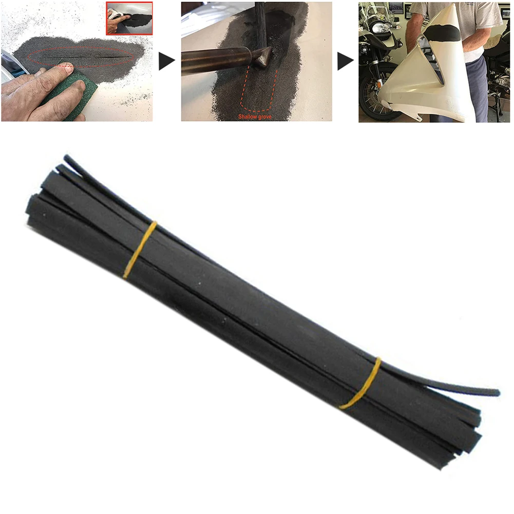 20 pièces de tiges de soudage en plastique TPO TEO PP PE, 230 x 10 mm, pour soudeuse plastique, réparation de pare-chocs et jouets, outils de soudage