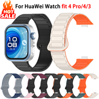Magnetic Band for HUAWEI Watch fit 4 Pro/4/3 strap correa accessories replacement silicone bracelet Huawei fit 3 4 correas