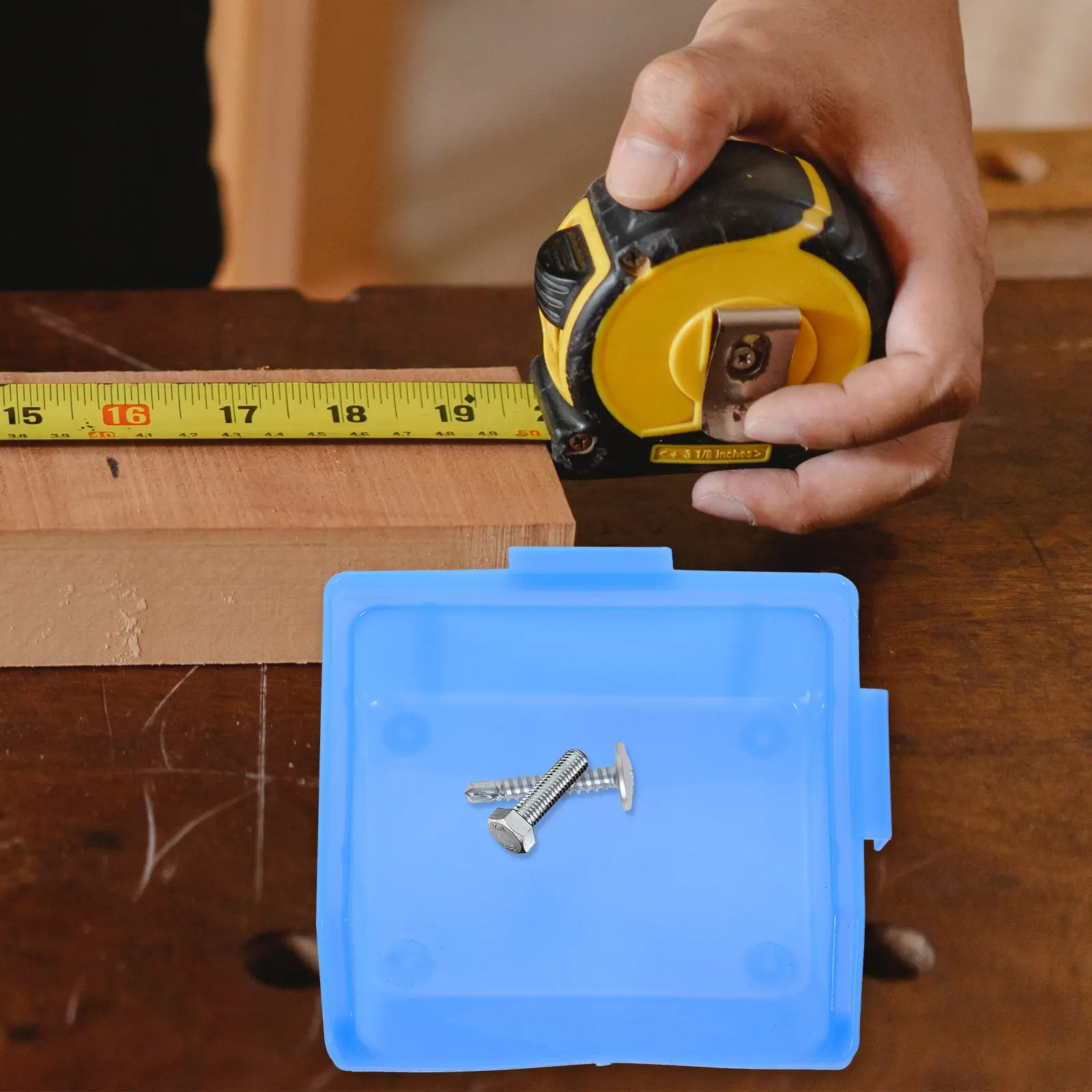 

Набор из 8 модульных контейнеров для хранения, штабелируемые органайзеры для деталей, гладкая поверхность, легко чистятся, для организации хранения в сарайке, мастерской, для инструментов, для рукоделия