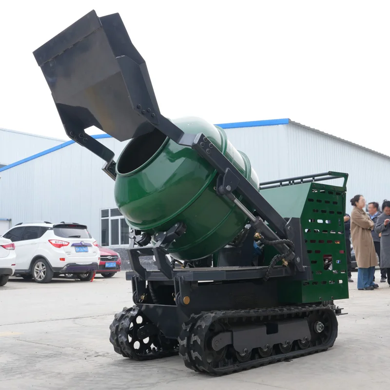 

Hot Sale Mini Dump Truck Concrete Mixer Industrial Building Crawler Concrete Mixer Truck Mini Drum Mobile Concrete Mixer