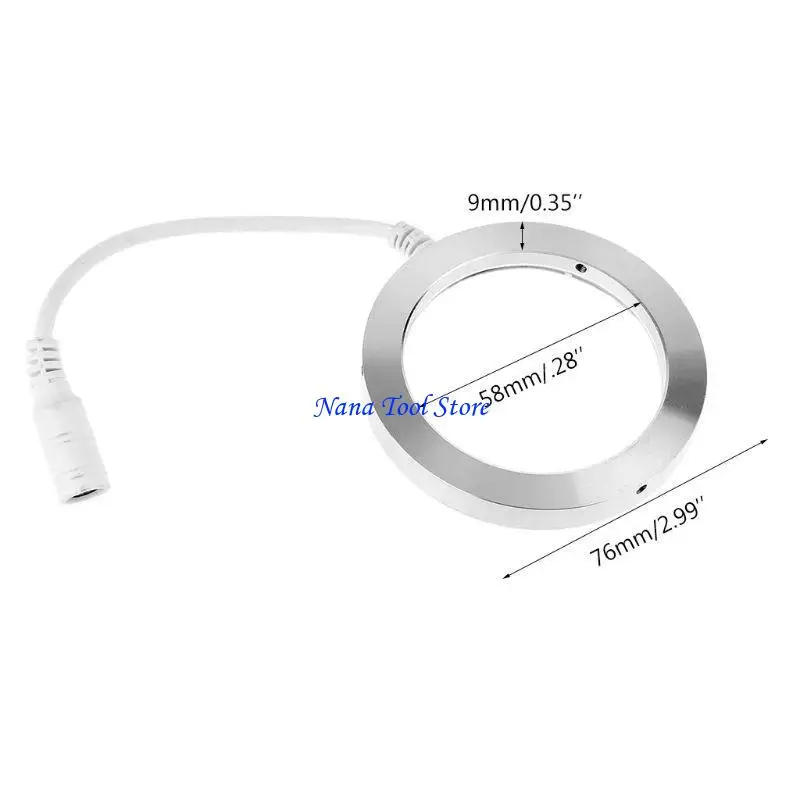 31GJ ملحقات المجهر المدمجة مجموعة حلقة قابلة للتعديل لضوء الإضاءة لضوء الإضاءة لمجهر مجهر تكبير الاستريو SL #6