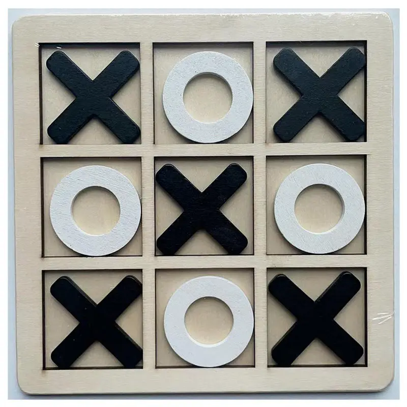 Jiugongge de madeira xo tic-tac-toe tabuleiro de xadrez brinquedos educativos das crianças educação precoce jogos de mesa treinamento pensamento lógico