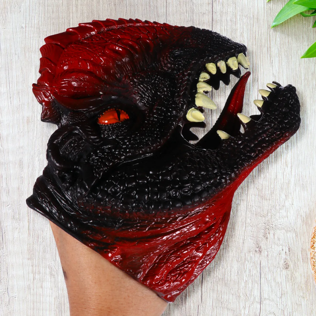 

1Pcs Dinosaur Hand Puppet Head Lifelike Articulated Jaw Role Play Finger Puppet for Kids Safe Eco-Friendly Material