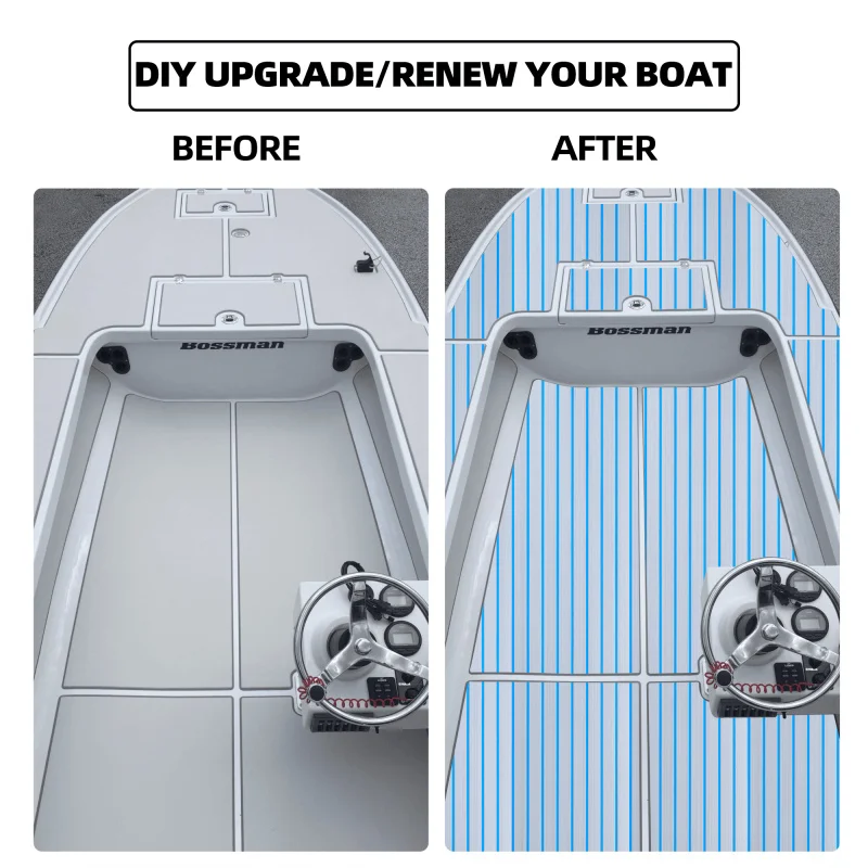 Hongyun Blueprint source factory of marine parts Non-Slip EVA Yacht Boat Flooring 240cmx45cmx6mm(94.5''x17.72'' x0.24'')