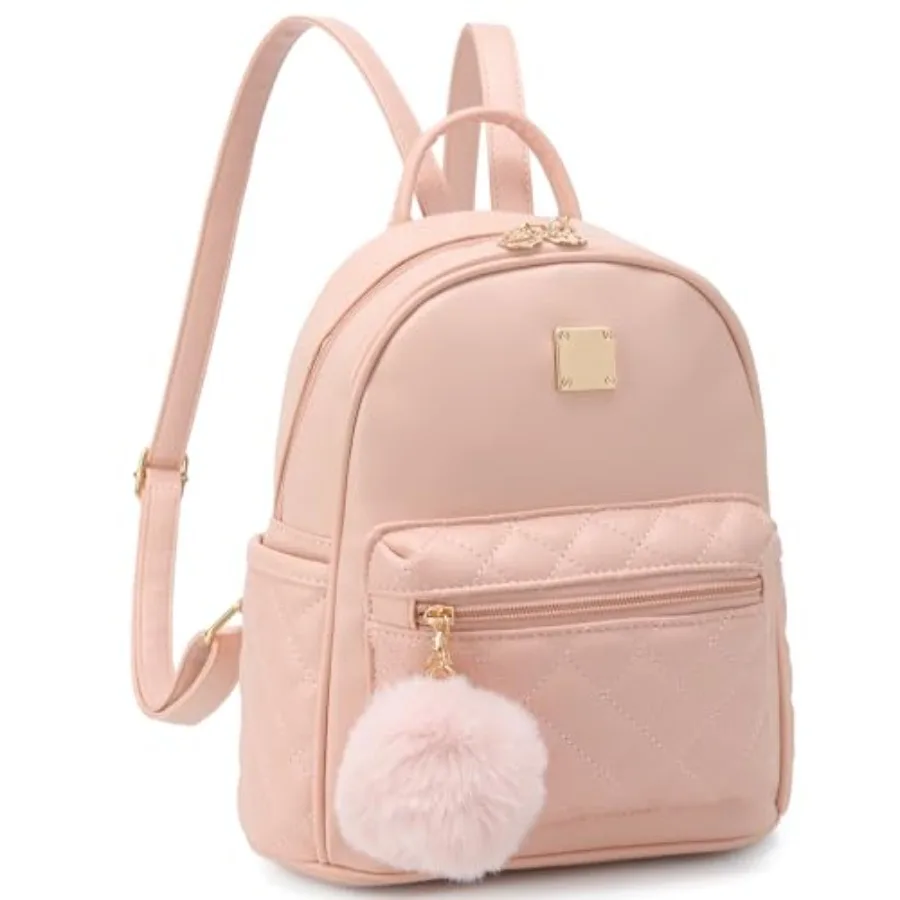 

Girls Fashion Mini Backpack Purse Small Cute Plaid Leather Women Backpacks Little Bag