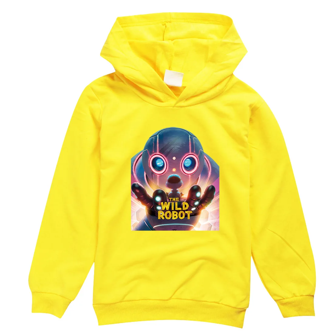 

Kids Hoodie The Wild Robot Sweatshirt Baby Boys Girls Spring Autumn Hooded Pullover Cartoon Printed Long Sleeve Shirt Clothes