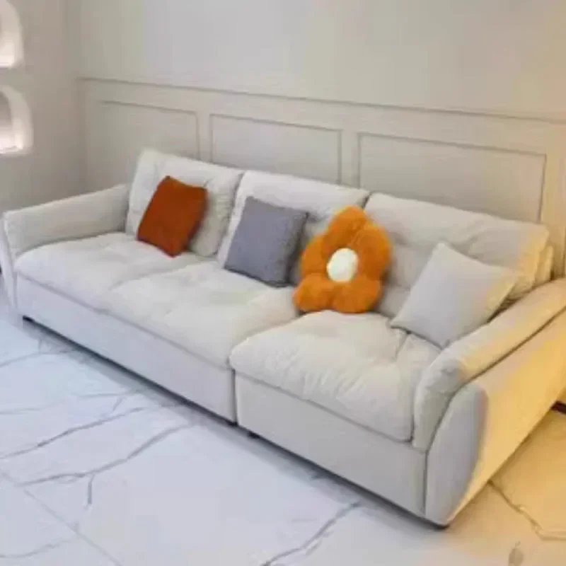 Relaxing Cozy Lazy Sofa Unique Soft Modern Simple Puffs Living Room Sofas Recliner Plush Nordic Home Furniture