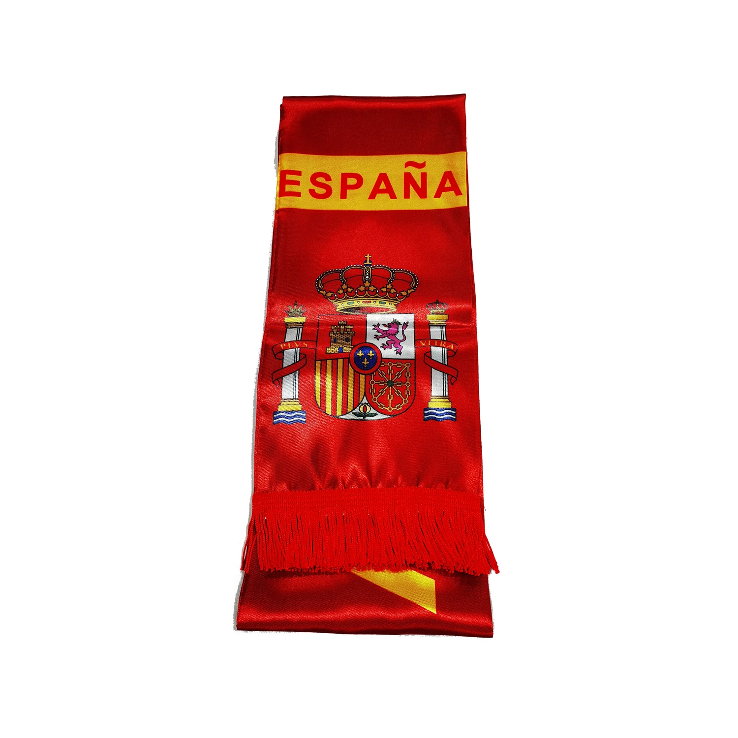 15x150cm  Double Side Printing Satin Football Soccer Fans Spain Scarf flags banner