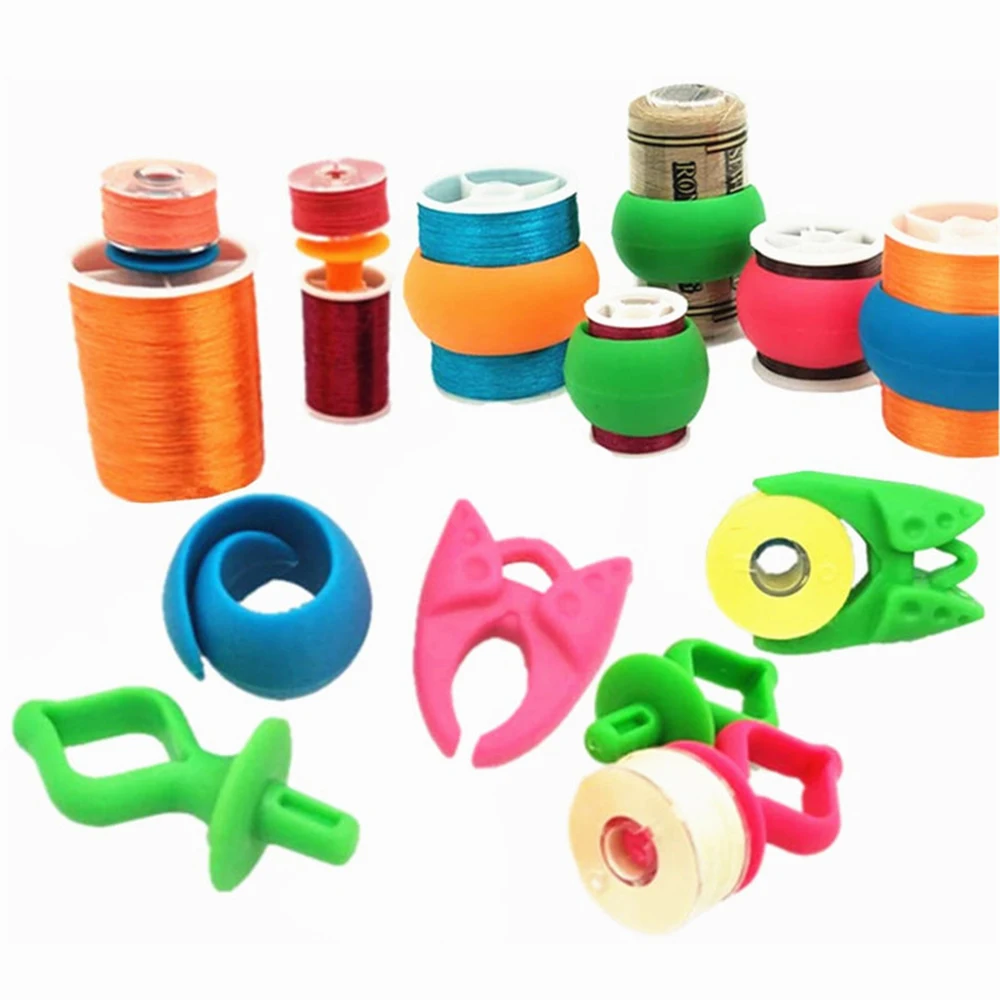 

5/15Pcs Sewing Accessories Clamps Thread Holders Bobbin Holders Thread Spool Huggers Keep Thread Spools From Unwinding Peels