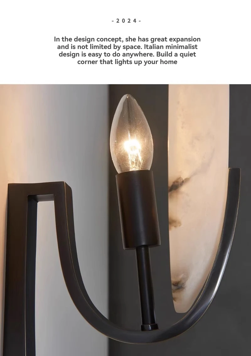 ميزة غرفة المعيشة من النحاس الصلب على الطراز الشمالي، مصباح جداري مستوحى من المصمم الإسباني، الممر الأكثر مبيعًا/الممر الخفيف الفاخر Mar