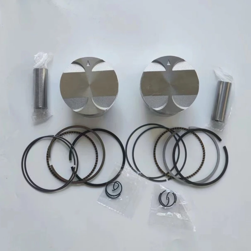 أجزاء محرك الدراجة النارية تتحمل حجم 57 مللي متر دبوس 15 مللي متر المكبس الدائري عدة ل HYOSUNG 250cc GT250 GT250R GV250 GT GV 250