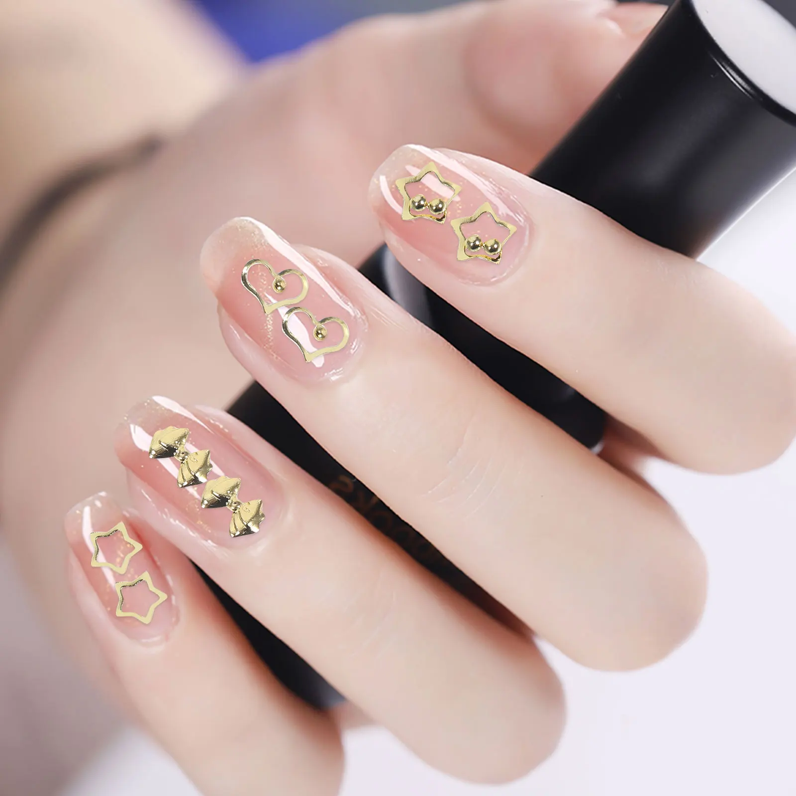 

3 Boxes Nail Accessory Decorative Flakes Premium Alloy Manicure Supplies for Fancy Dress Party Nail Art Manicure Decor