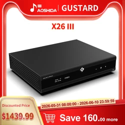 GUSTARD DAC-X26III DAC Network Streaming Decoder Double ES9039SPRO DSD512 PCM768 MQA With remote control DAC- X26 III
