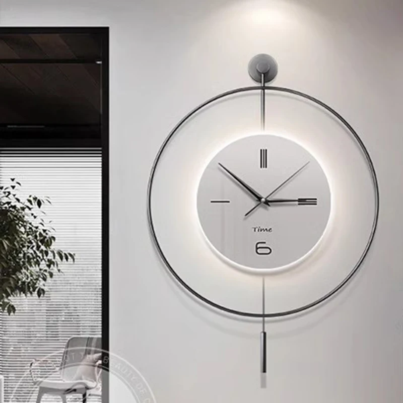 Design Silent Clock Wall Restaurant Simple Fashion Bedrooms Big Size Wall Watch Art Mural Relogio De Parede Home Decoration