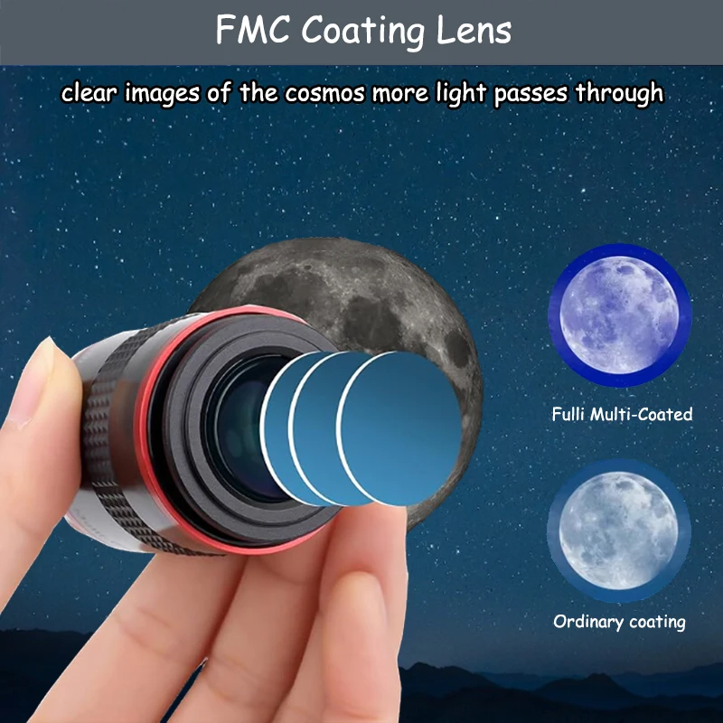 1.25 "/31.7 مللي متر 68 درجة الترا زاوية واسعة العدسة مجموعة 6 مللي متر/9 مللي متر/15 مللي متر/20 مللي متر تلسكوب اكسسوارات لمراقبة كوكب القمر #3