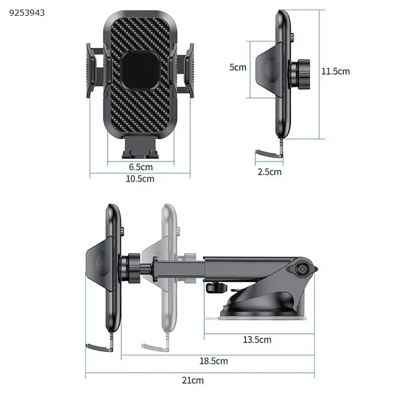 ที่วางโทรศัพท์ในรถพับได้อเนกประสงค์ทำจากคาร์บอนไฟเบอร์ดูดแรงสูงอเนกประสงค์ทนทานและมั่นคง