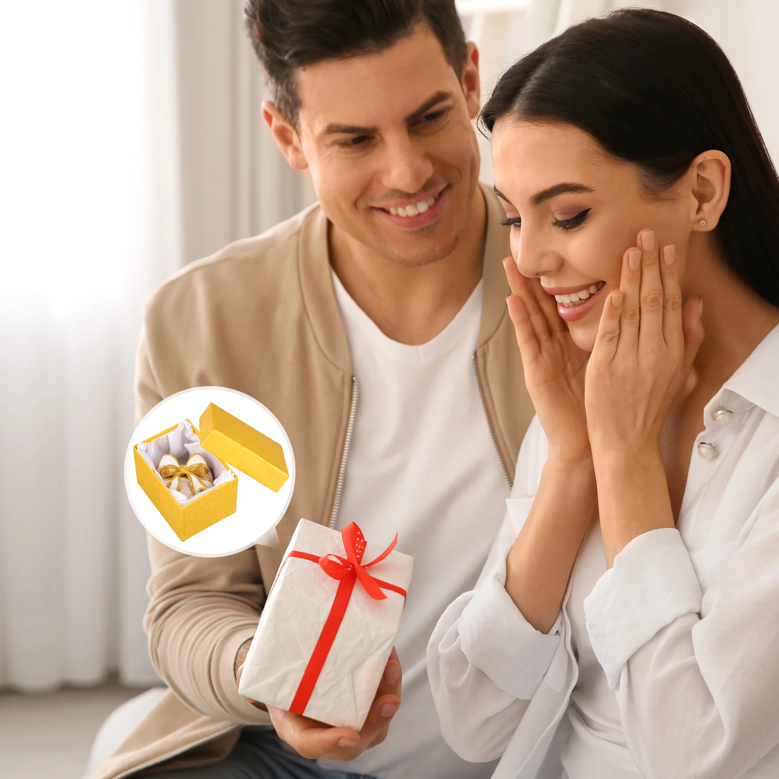 

Heart Shaped Jewelry Box Earrings Holder Necklace Storage Case Ring Container Travel Home Use Multipurpose Alloy Dish Tray