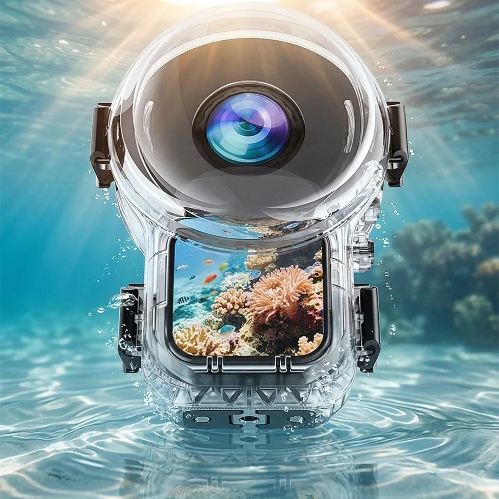Waterproof Underwater Diving Shell For Insta360 X6 Clear 360° Footage Anti-Fog Action Camera Invisible Dive Case Accessories