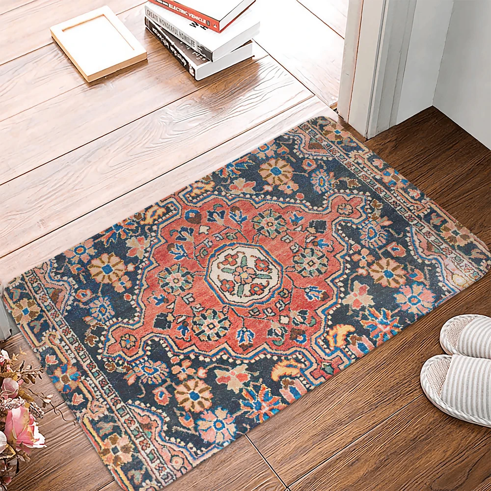 Bohemian Style Mandala Pattern Printed Flannel Floor Mat Bathroom Decor Carpet Non-Slip For Living Room Kitchen welcome Doormat