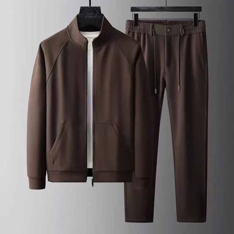 

New Men's Fashion Long-Sleeve Trouser Two-Piece Sportswear Suit for Spring/Fall 2025