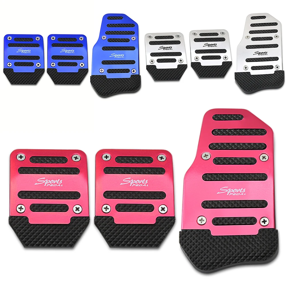 Automobile accelerator aluminum alloy pedal cover for SsangYong Actyon Turismo Rodius Rexton Korando For KIA RIO Ceed