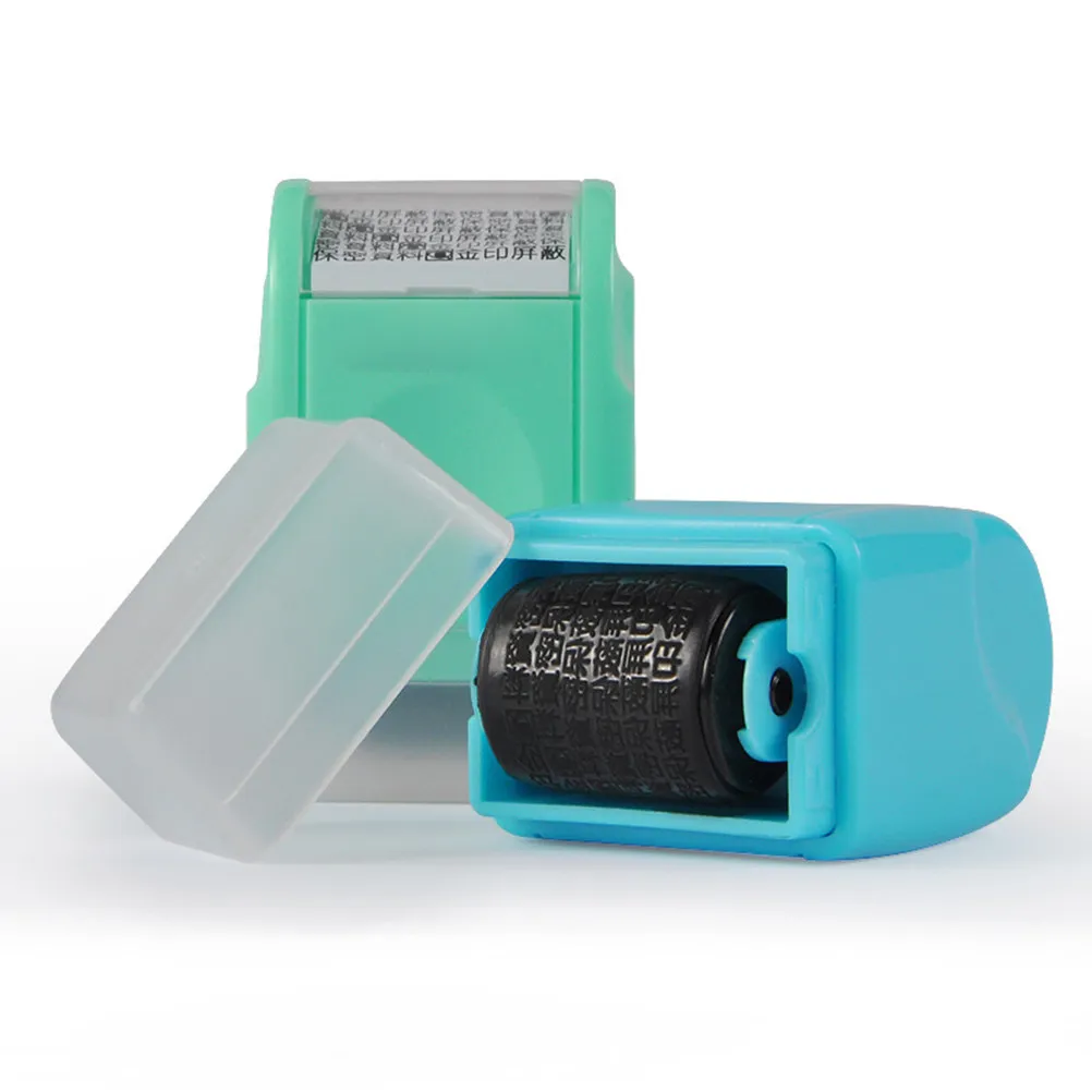 

Mini Roller Stamp Selfinking Security Stamp Privacy Protection Compact Design for Office Envelope Paper Address Concealment