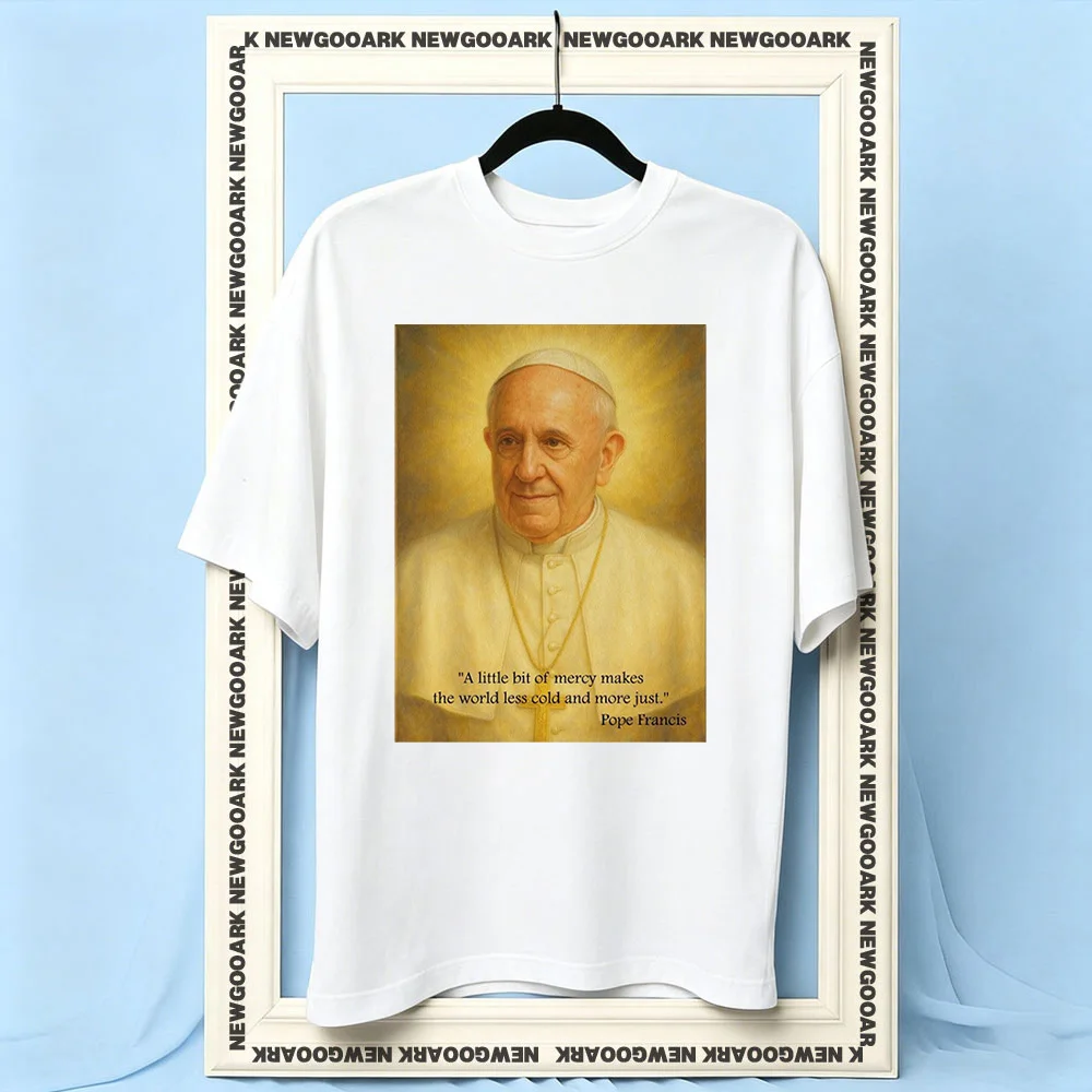 Commemorative Pope Francis RIP Pope Francis Pope Francis t-shirt woman man Casual cotton printed t shirts summer outdoors tee
