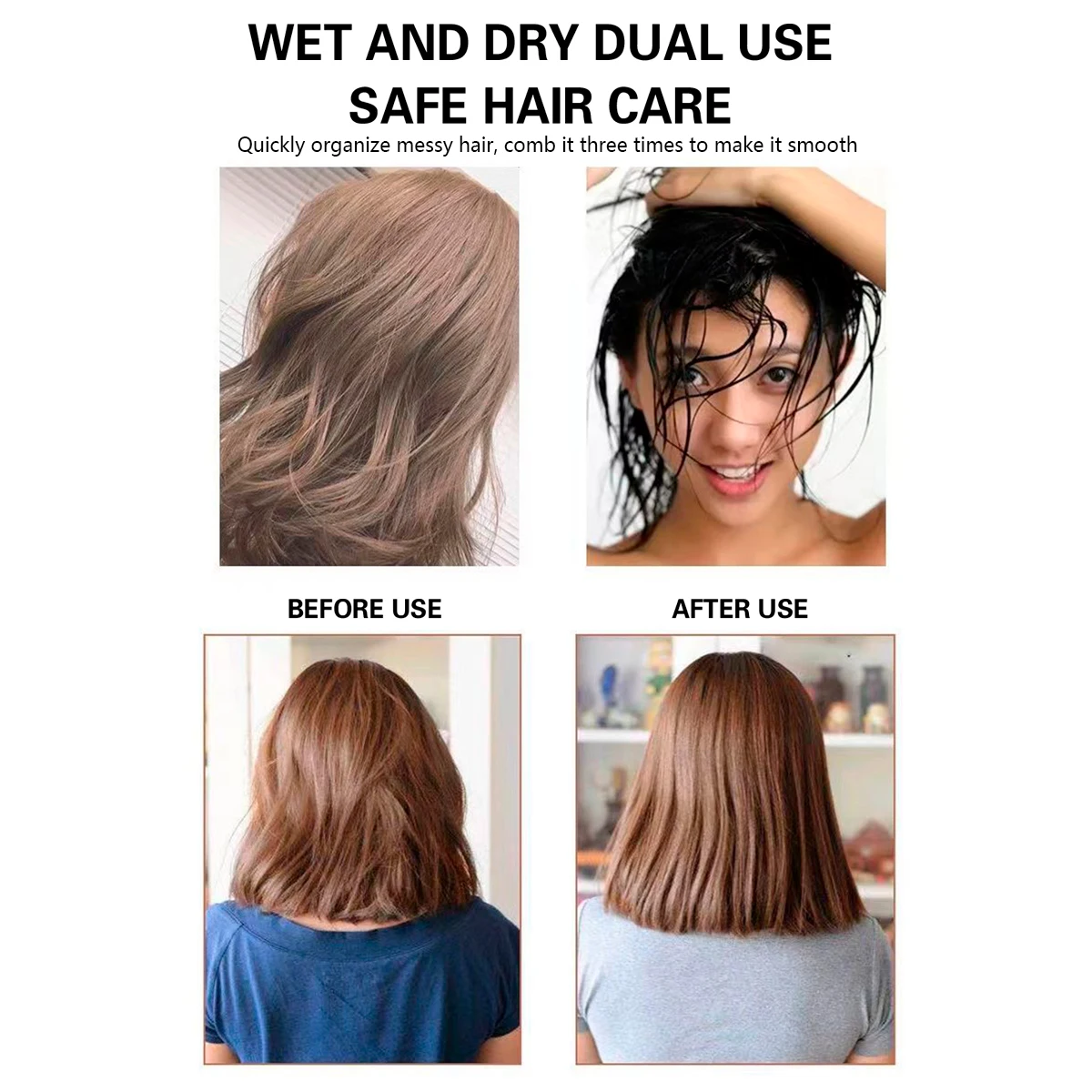 Neue Air Kissen Kamm Verwirrt Haar Kamm Haar Pinsel Massage Anti-statische Aushöhlen Nass Haar Pinsel Barber Pailletten Styling werkzeug – Detail 4