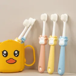 3-5 Years Old Cartoon Calf Children's Toothbrush Feather Soft Filament Soft Bristle Toothbrush Cartoon Baby Toothbrush