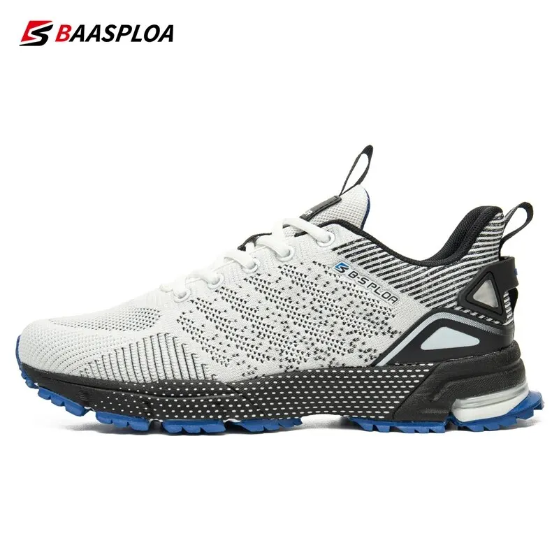 Baasploa Men Sport Shoes Breathable Sport Shoes Men High Quality Lightweight Professional Sneakers Male Non-Slip Outdoor