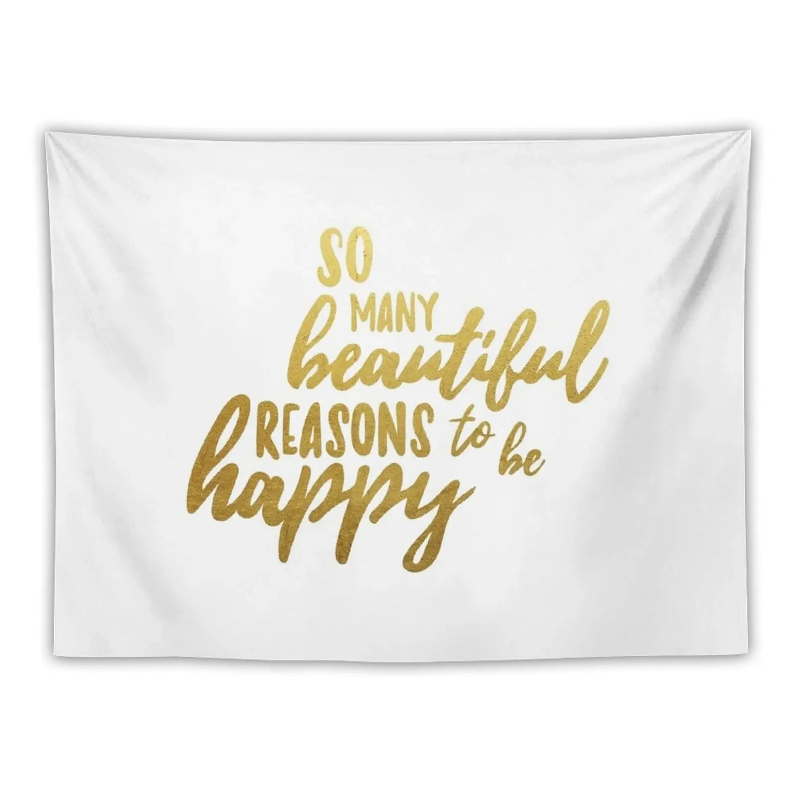 Beautiful reasons - gold lettering Tapestry Bedrooms Decor Korean Room Decor Funny Japanese Room Decor Tapestry