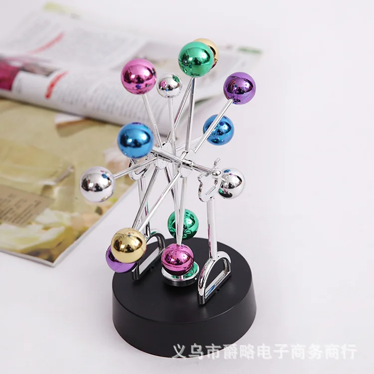 Cosmic Balance Magnetic Perpetual Motion Ferris Wheel Decoration Eternal Swivel Sphere Kinetic Desk Ornament Modern Decor Totoro