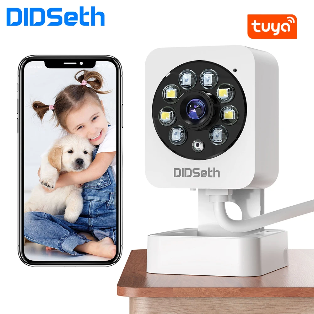 DIDSeth 4MP Tuya Camera Indoor PIR Motion Human Detection Wifi CCTV Surveillance Indoor Smart Life Camera