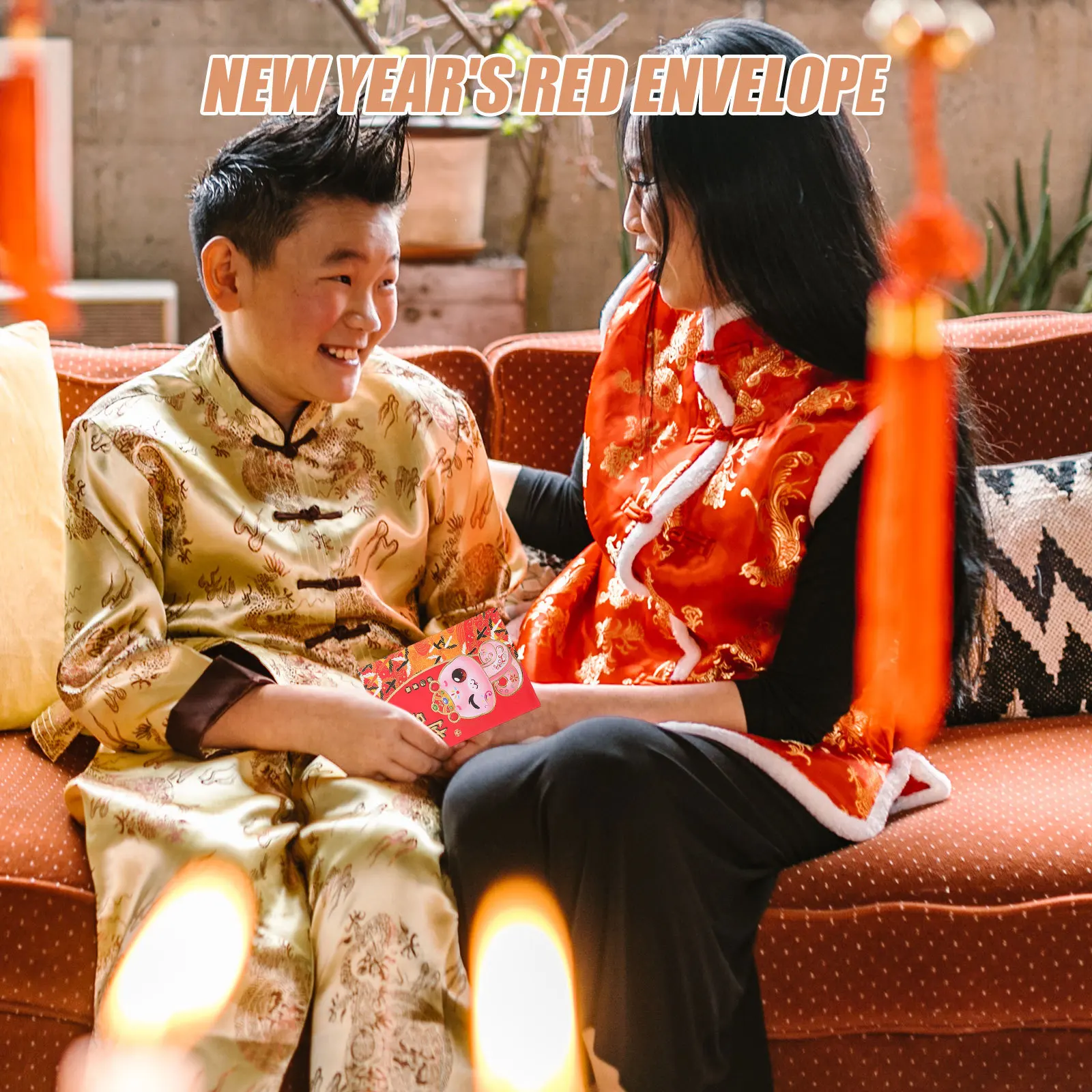 60Pcs 2025 Year Red Envelopes Spacious and Versatile Cartoon Snake Design for Special Occasions Red Envelopes 2025 Money Bag