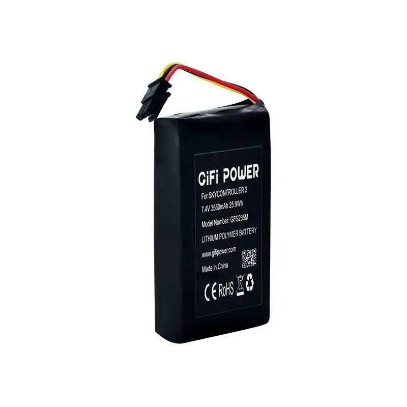 Original 1-3 Stück 3550 mAh 2S/7,4 V Fernbedienungsbatterie für Parrot Skycontroller 2, 7,4 V wiederaufladbare Batterie – Detail 4