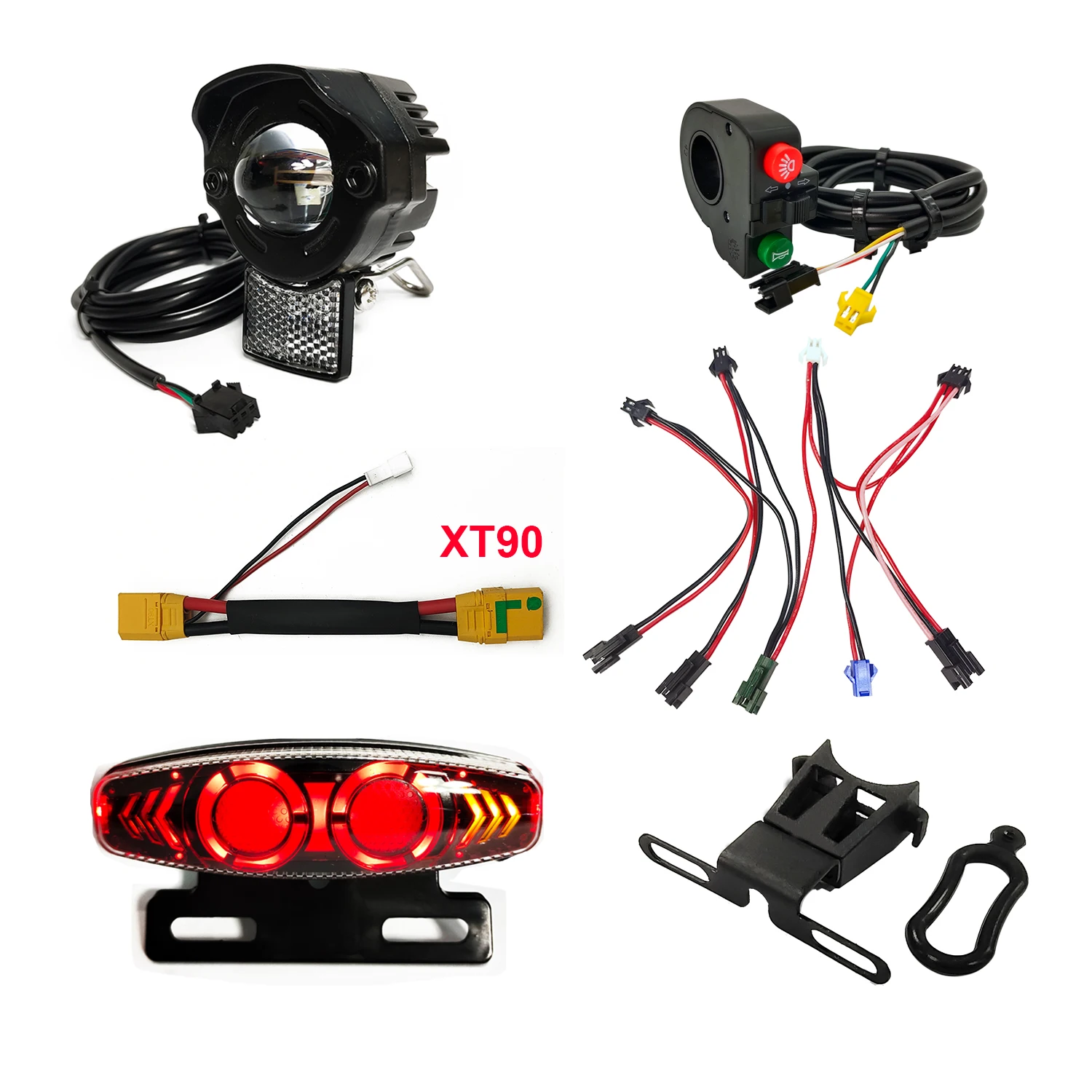 EBKE Ebike Electric Bicycle Frontlight Rearlight Turn Signal Brakelight Set 24V 36V 48V 60V For Mountain City Folding Road Bike