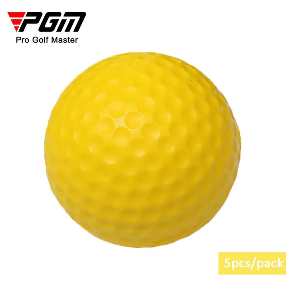 5Pcs/Pack PGM Golf Ball PU Soft Ball Indoor Practice golf Range Ball Q008