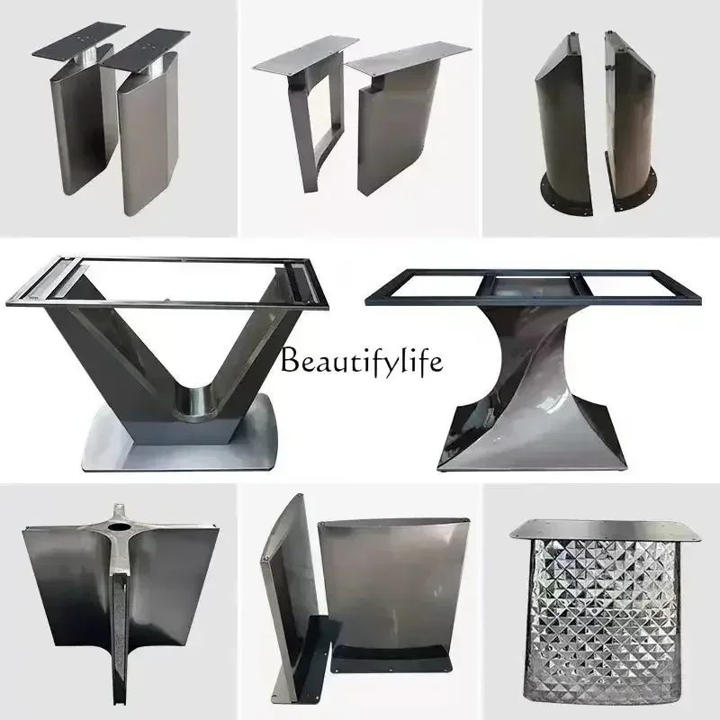 Stainless Steel Table Support Stone Plate Long Table Marble Table Leg Shelf