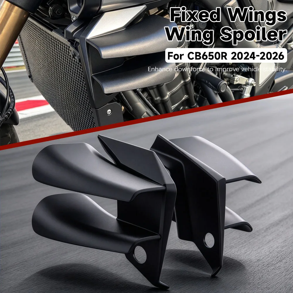 For HONDA CB650R CB 650R 2024 2025 2026 Motorcycle Side spoiler spoiler aerodynamic winglet fixed Front Deflector Accessories