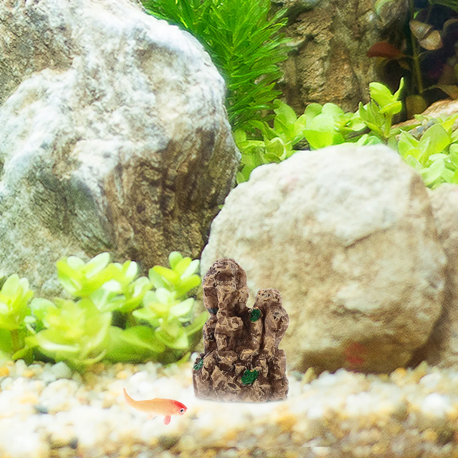 

Artificial Stone Rock Aquarium Decoration Fish Tank Rockery Betta Fish Hideout Micro Landscape Simulation Decor