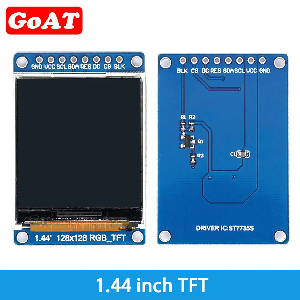 TFT Display 0.96 1.3 1.44 1.8 inch IPS 7P SPI HD 65K Full Color LCD Module ST7735 / ST7789 Drive IC 80*160 240*240 (Not OLED)