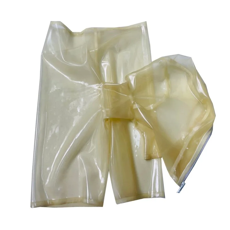 

Latex Shorts with Hood Rubber Gummi Mask Customized Sexy Fetish Cosplay Costume