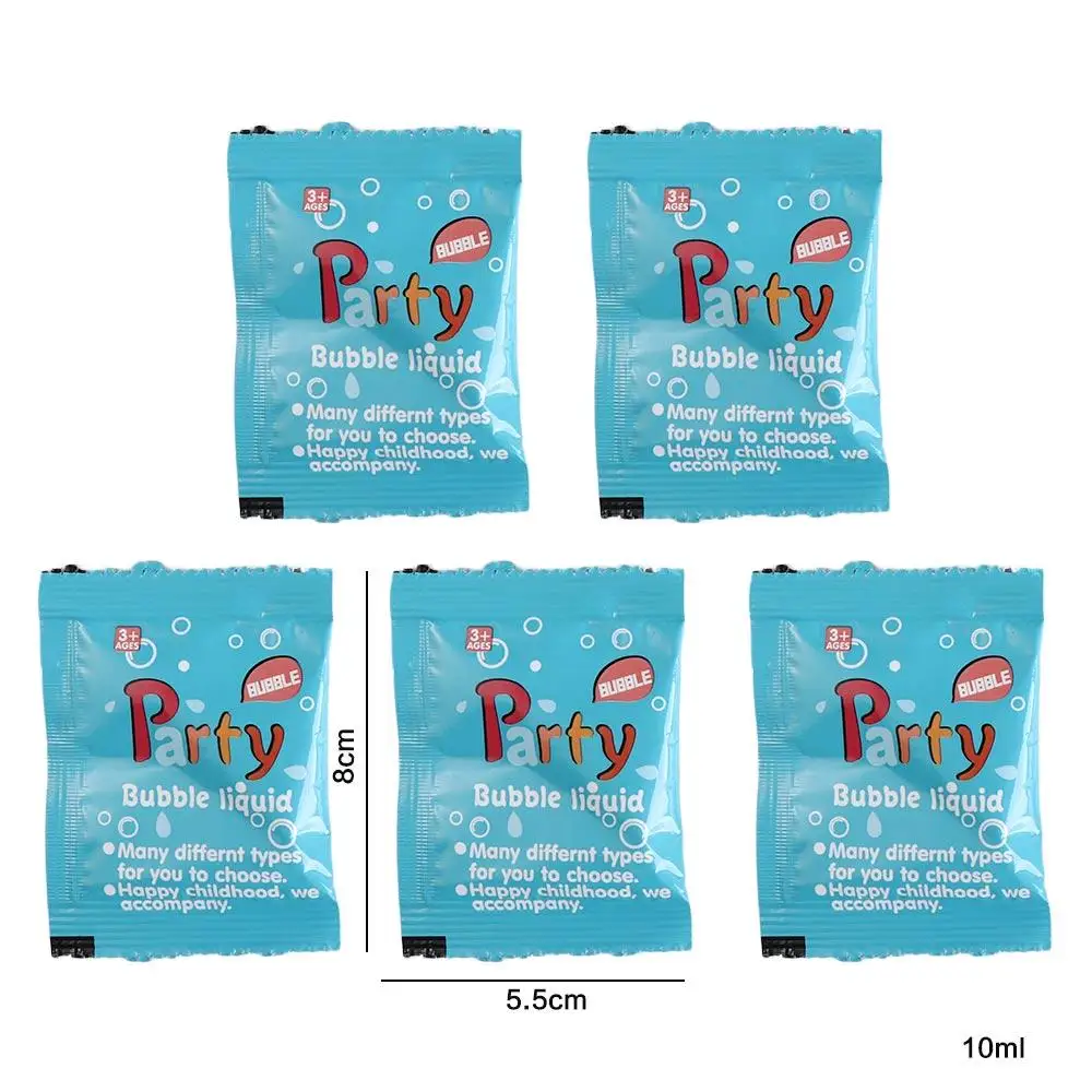5PCS 10ML Soap Water Bubble Machine Parts Liquid Soap Concentrate Bubble Liquid Just Add Water Refill Solution