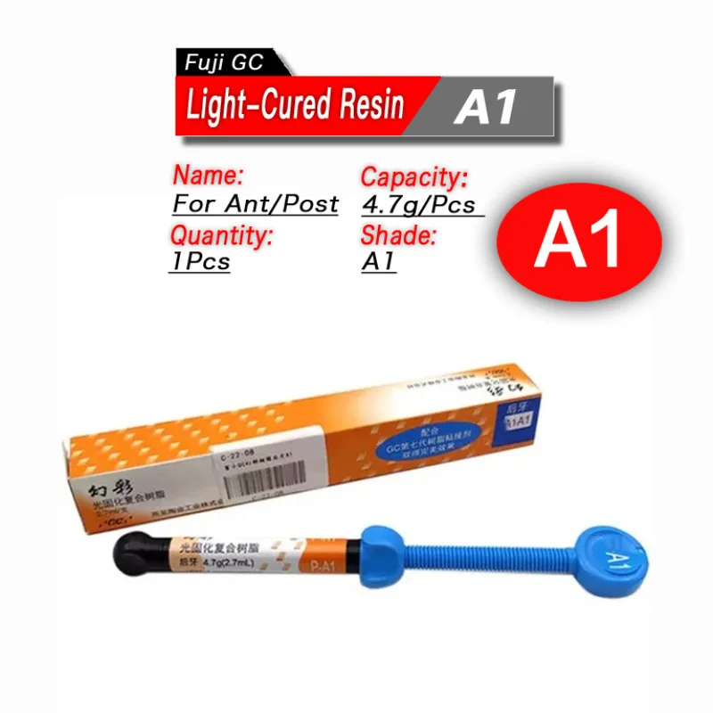 

Dental Fuji GC Light-Cured Nanohybrid Composite Resin 2.7ml Anterior/Posterior Teeth Restorative Material Tooth Filling Lab