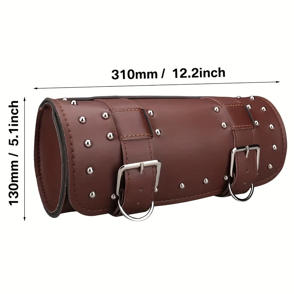 For Touring Round Motorcycle Side Bags, Universal Cylindrical Roll Duffel Waterproof Panniers Adventure Riding