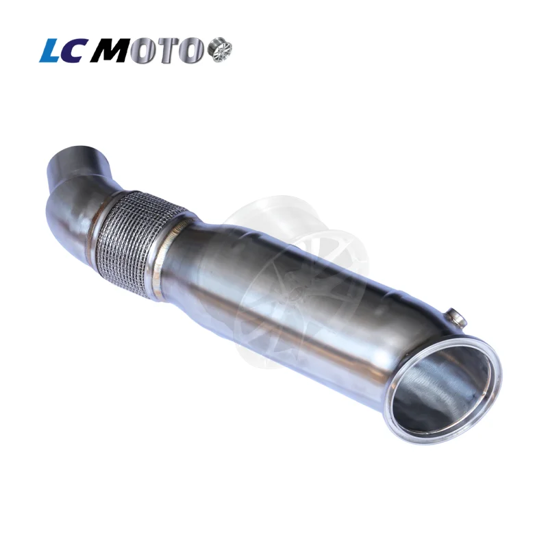 For BMW B58 5 Inch One-Piece Bend 304 Stainless Exhaust Downpipe 2016+