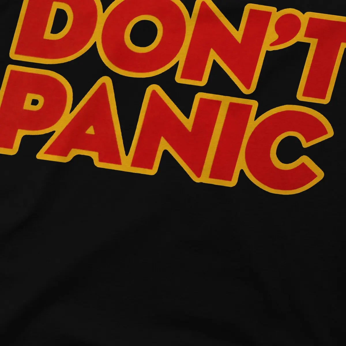 Don\'t Panic Retro Unique TShirt The Hitchhikers Guide To The Galaxy Film Leisure Polyester T Shirt Summer T-shirt For Men Women